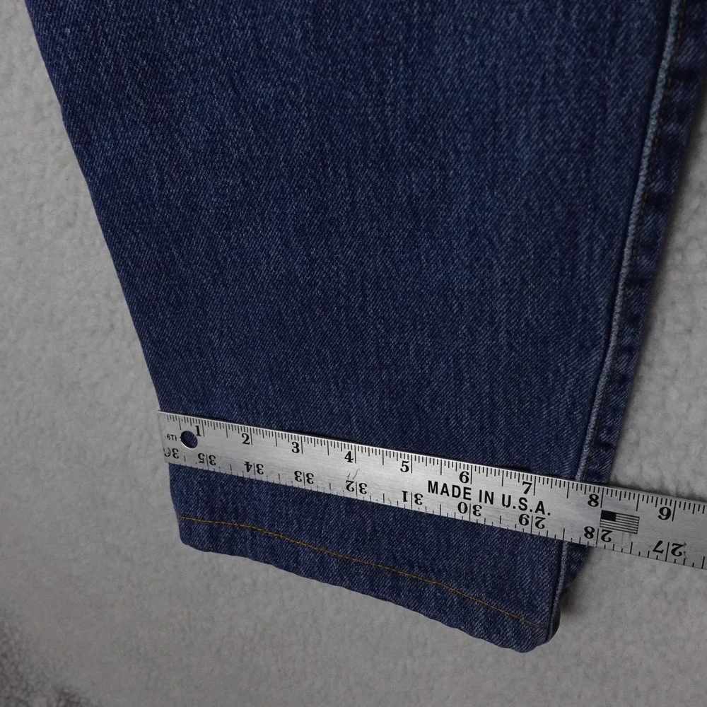 RRL Ralph Lauren Vintage Mens Blue Denim Straight Leg Button Fly Jeans 35x30 USA